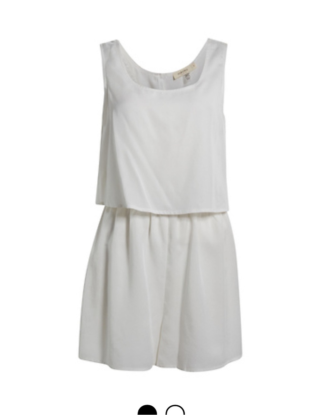 Rokoko White Sleeveless Short Romper Size Small NWT